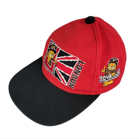 London England Garfield Embroidered Vintage Hat Collectible Baseball Cap OS - Picture 2 of 11